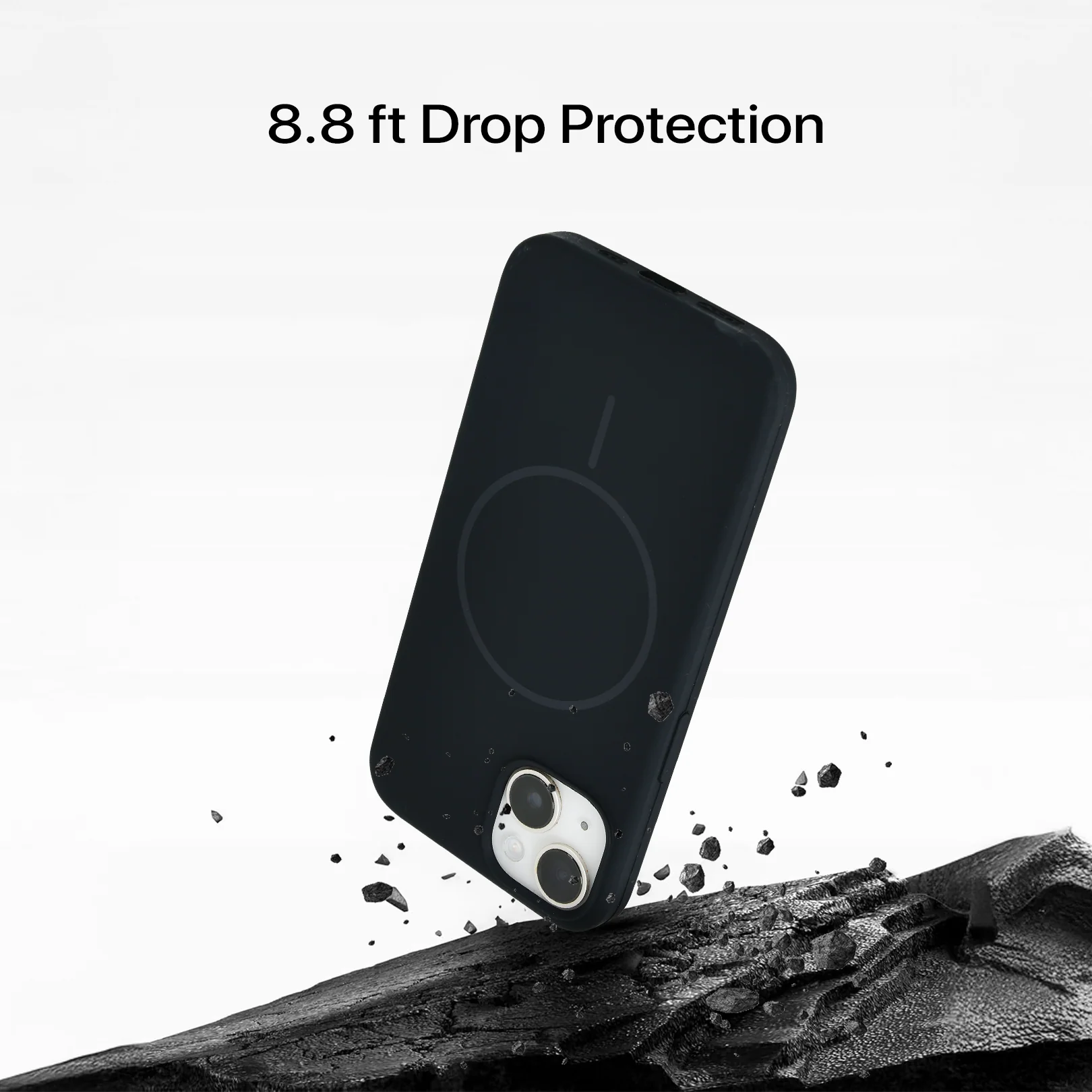 Anti Dust Magsafe Silicone Case - Iphone 13 (Black) - Image 5