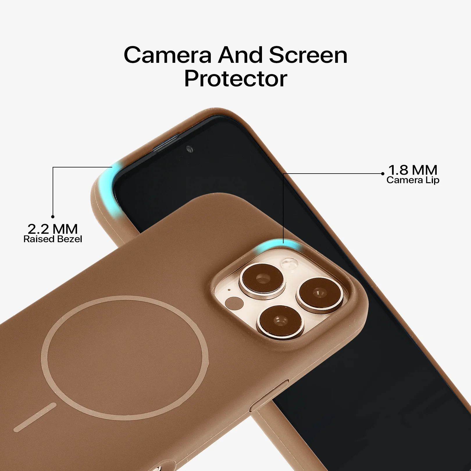 Anti Dust MagSafe Silicone Case - IPhone 14 pro max ( Brown) - Image 4