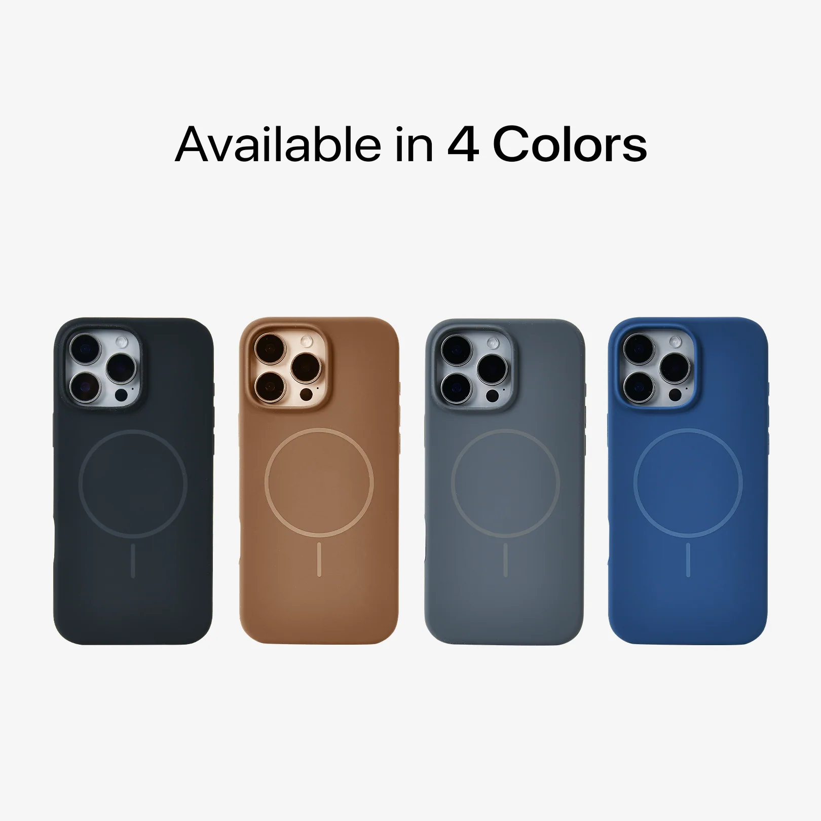 Anti Dust MagSafe Silicone Case - IPhone 15 pro max ( Brown) - Image 4