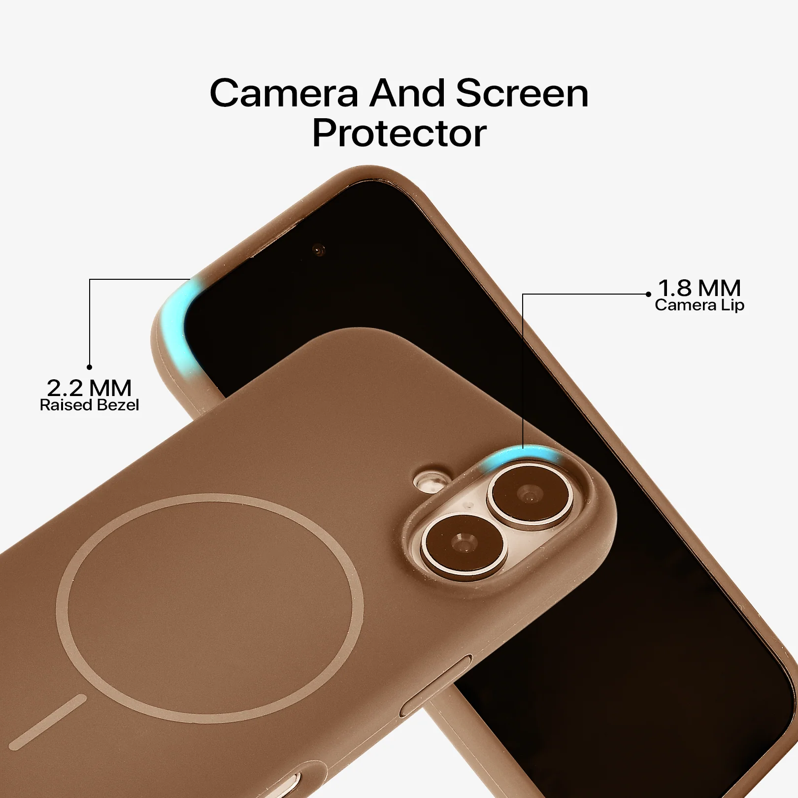 Anti Dust MagSafe Silicone Case - IPhone 16 ( Brown) - Image 4