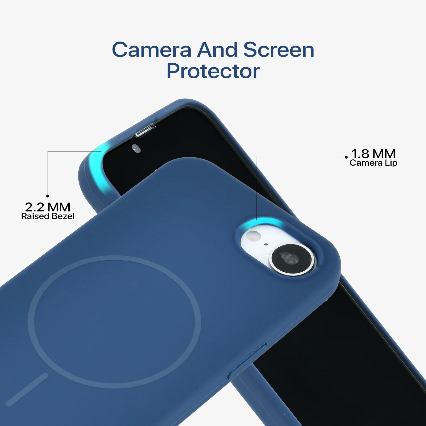 Anti Dust Magsafe Silicone Case - Iphone 16 e (Blue) - Image 4
