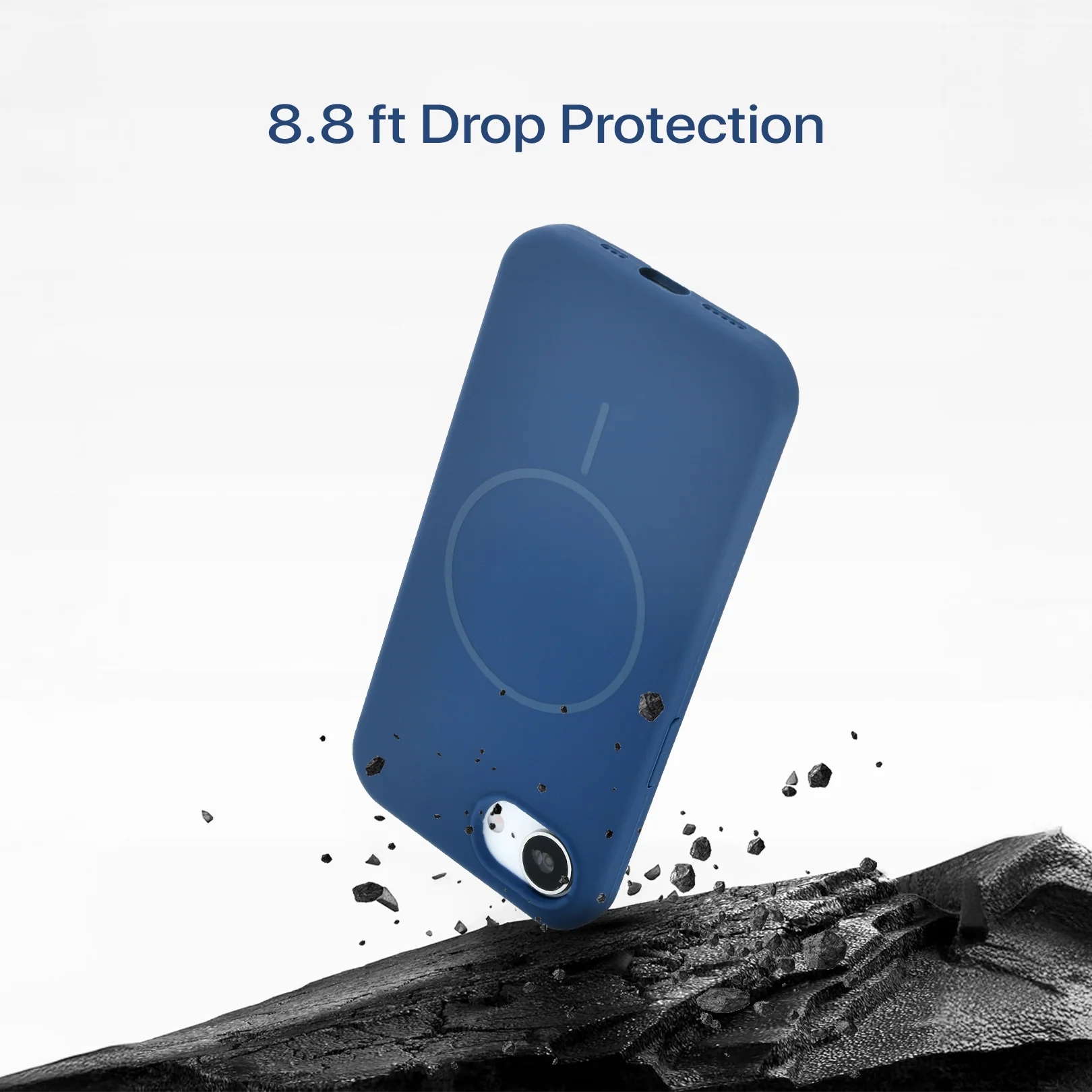 Anti Dust Magsafe Silicone Case - Iphone 16 e (Blue) - Image 5