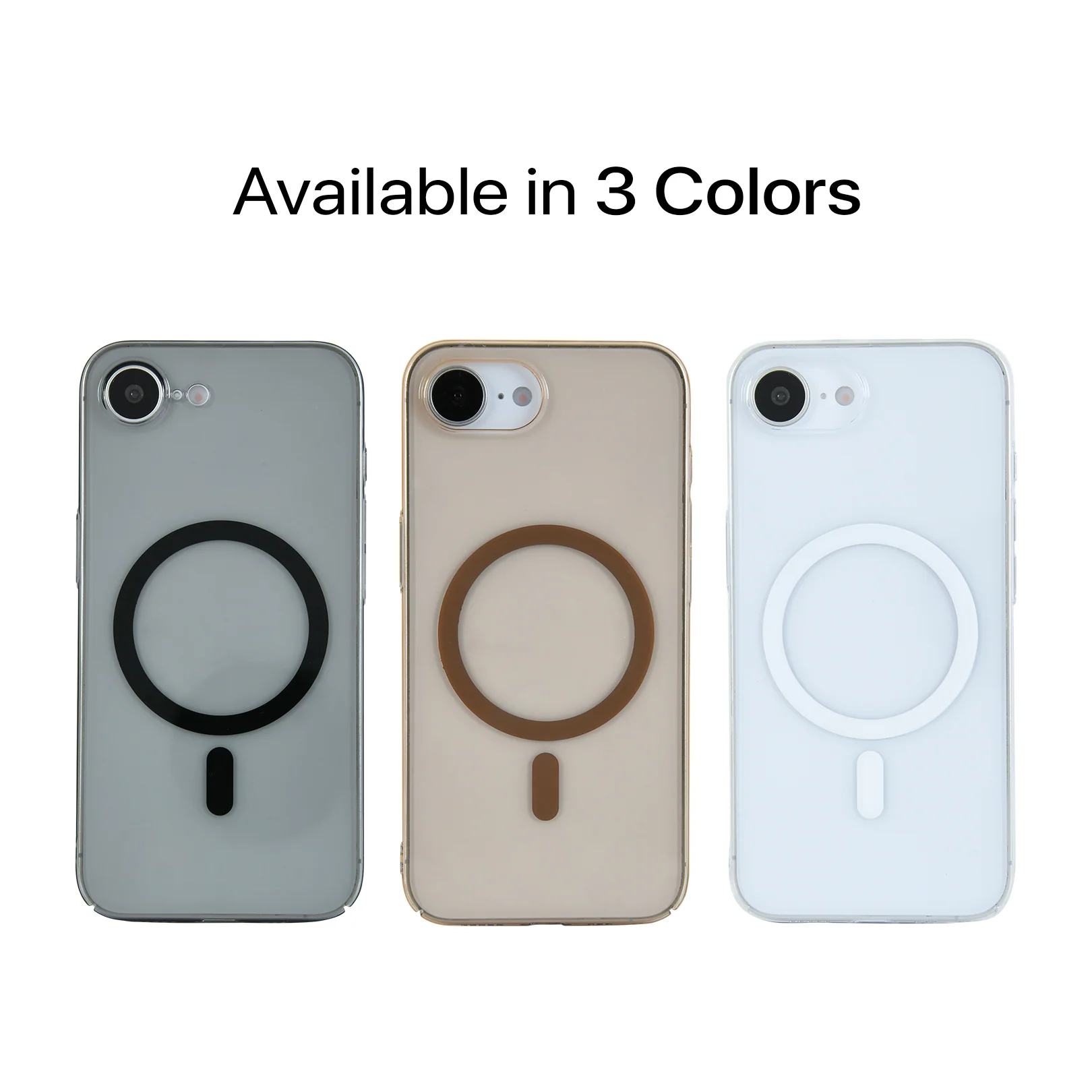 Anti Yellow Magsafe Clear Case - Iphone 16e (CRYSTAL Desert TITANIUM) - Image 3
