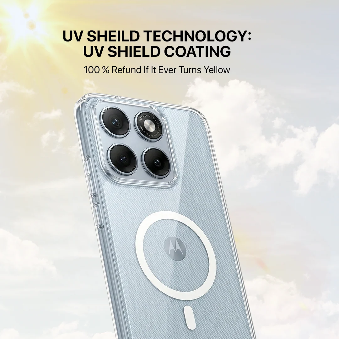 Anti Yellow Magsafe Clear Case - Motorola Edge 70 Fusion - Image 3