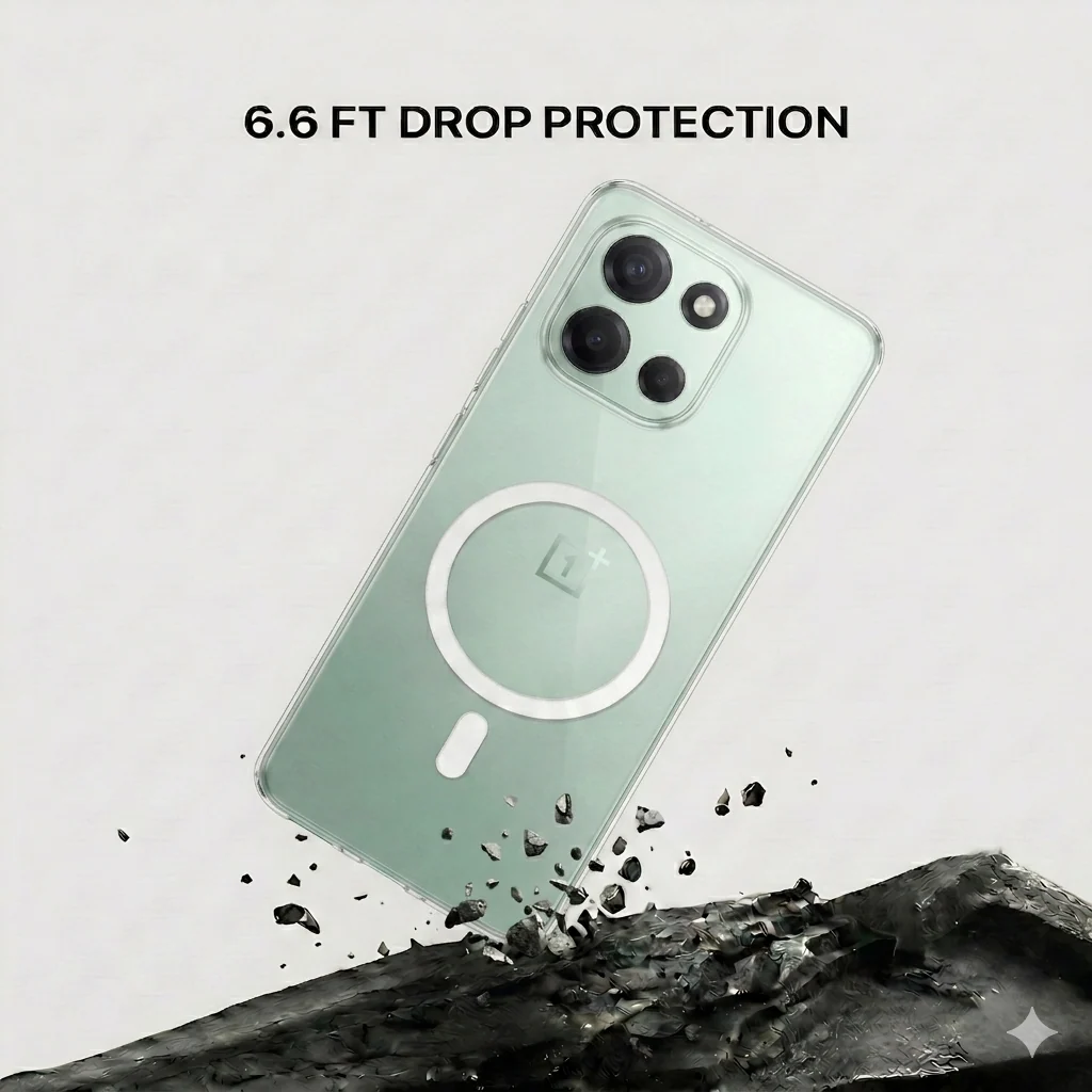 Anti Yellow Magsafe Clear Case - One Plus NORD 6 - Image 4