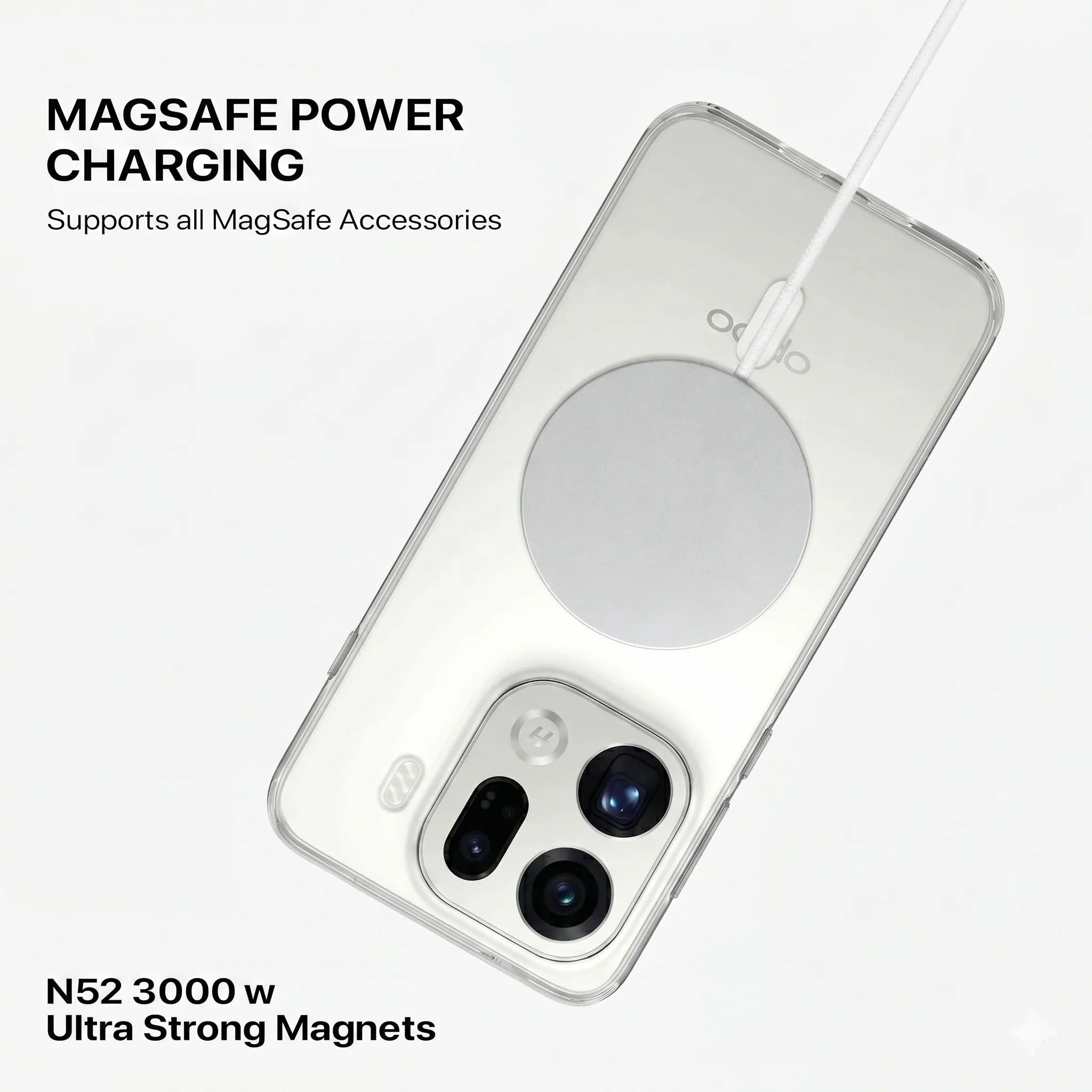 Anti Yellow Magsafe Clear Case - OPPO FIND X9 PRO - Image 3