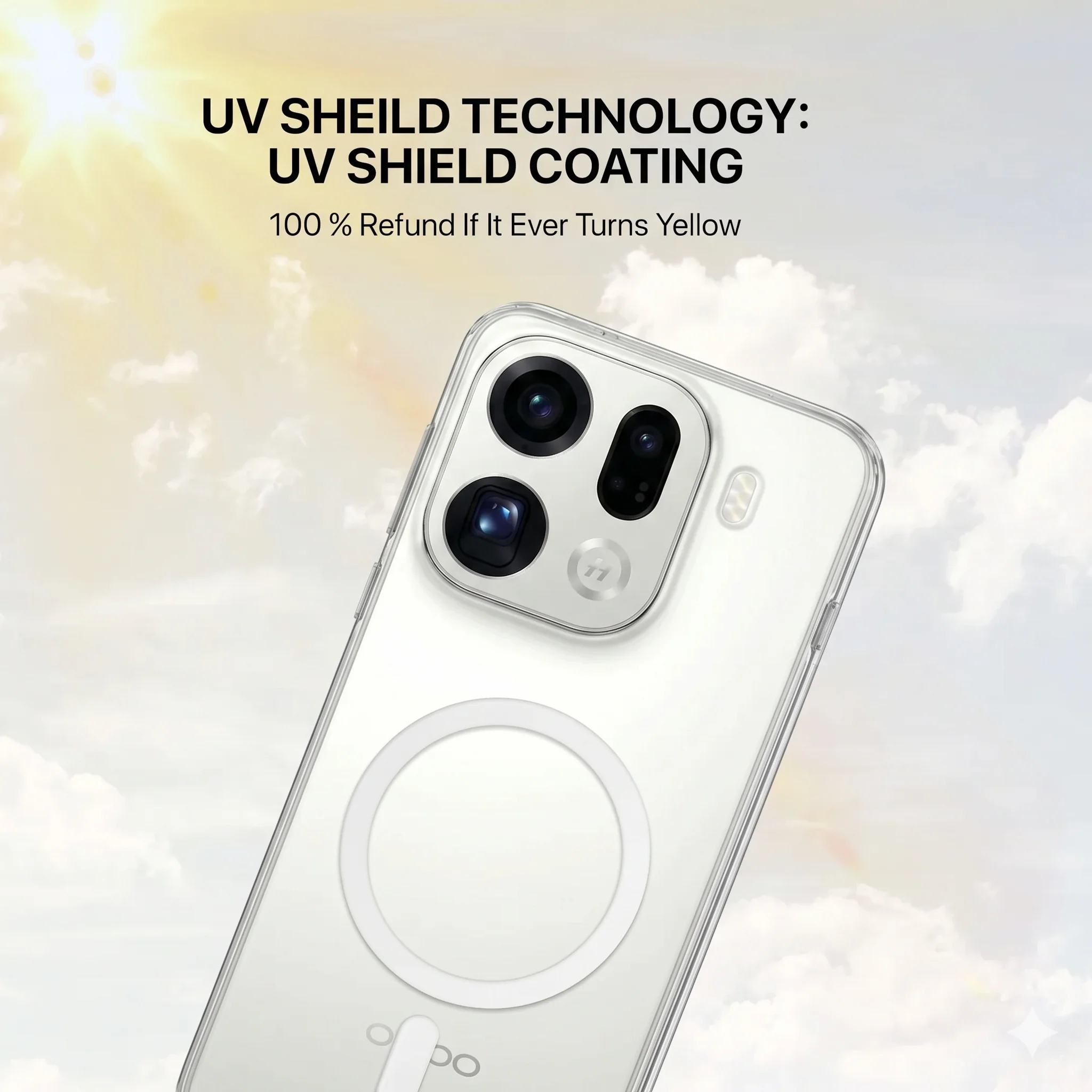 Anti Yellow Magsafe Clear Case - OPPO FIND X9 PRO - Image 4