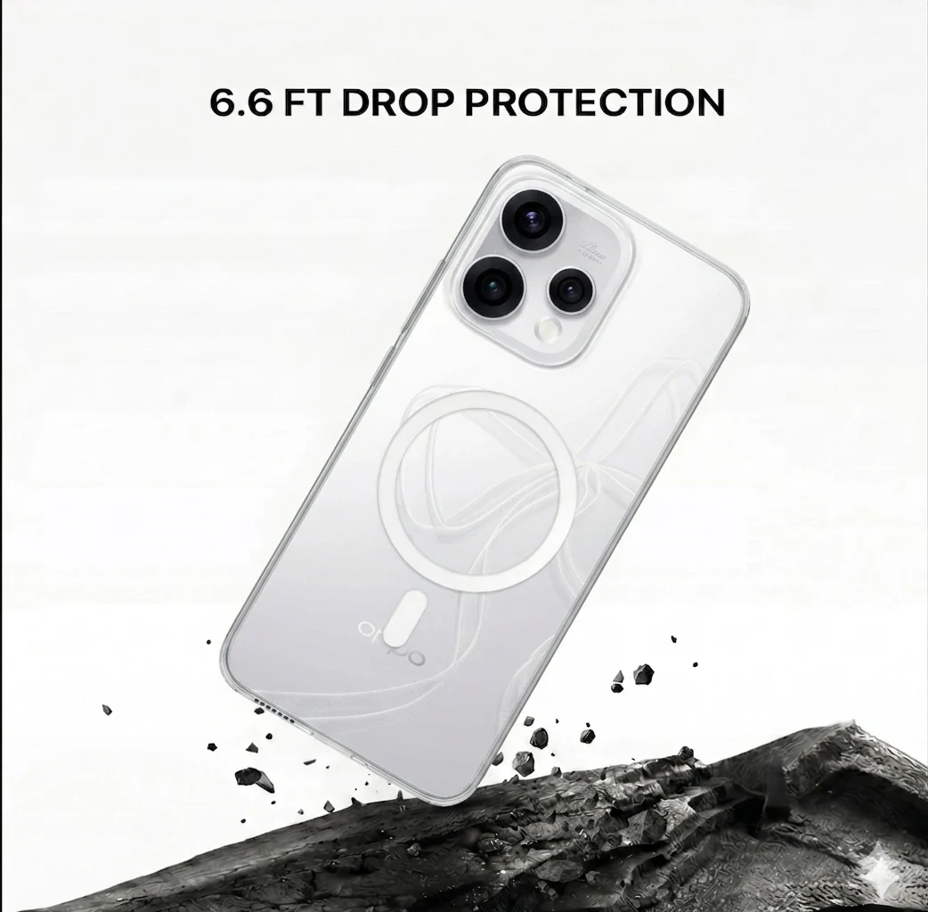 Anti Yellow Magsafe Clear Case - OPPO RENNO 15 PRO - Image 5