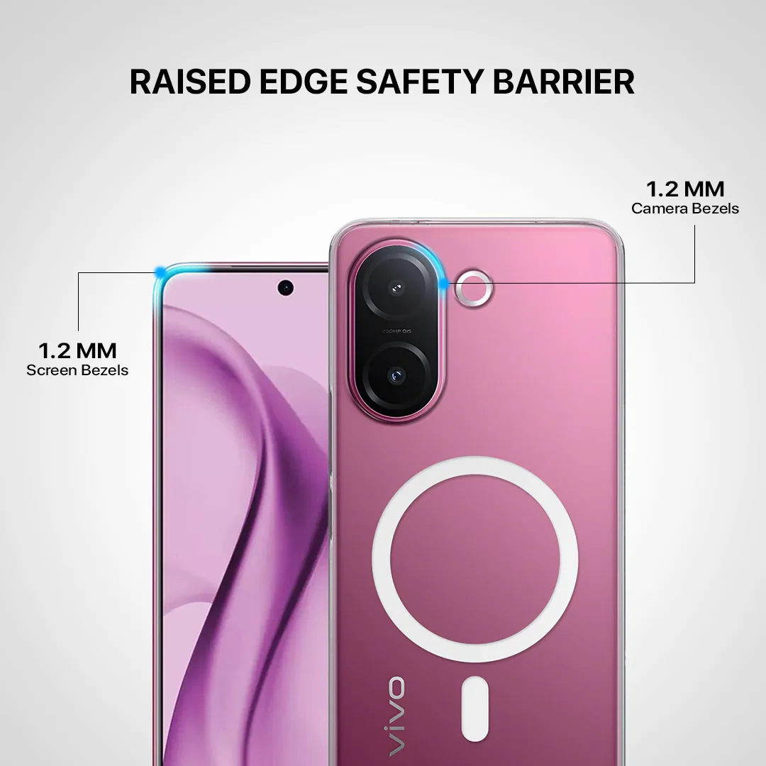 Anti Yellow Magsafe Clear Case - VIVO V60E - Image 3