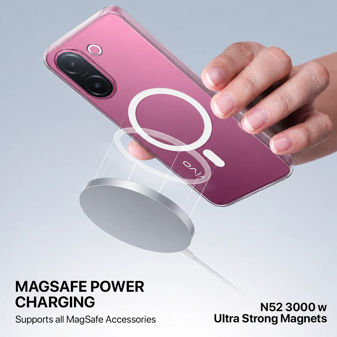 Anti Yellow Magsafe Clear Case - VIVO V60E - Image 4