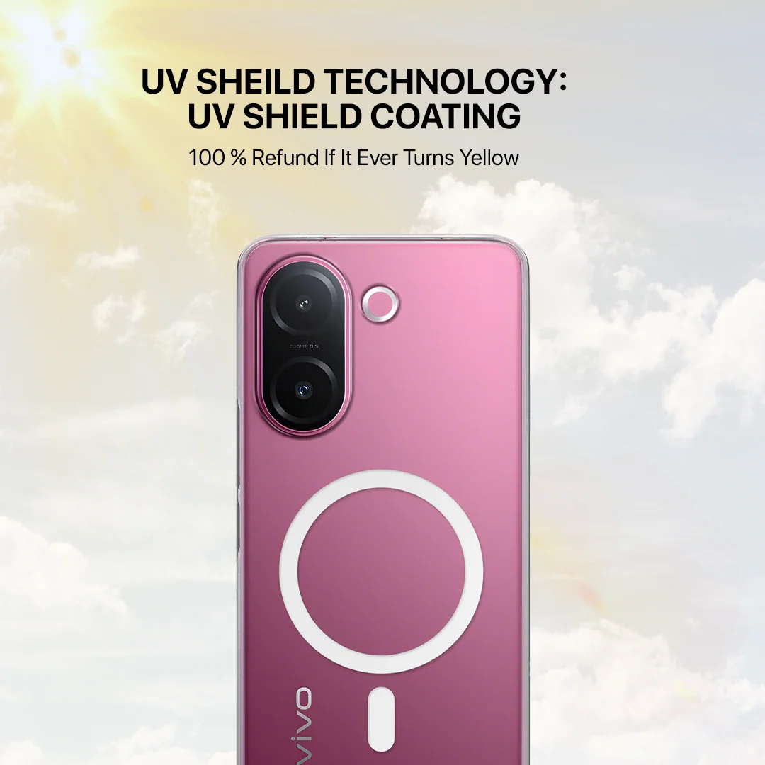 Anti Yellow Magsafe Clear Case - VIVO V60E - Image 5