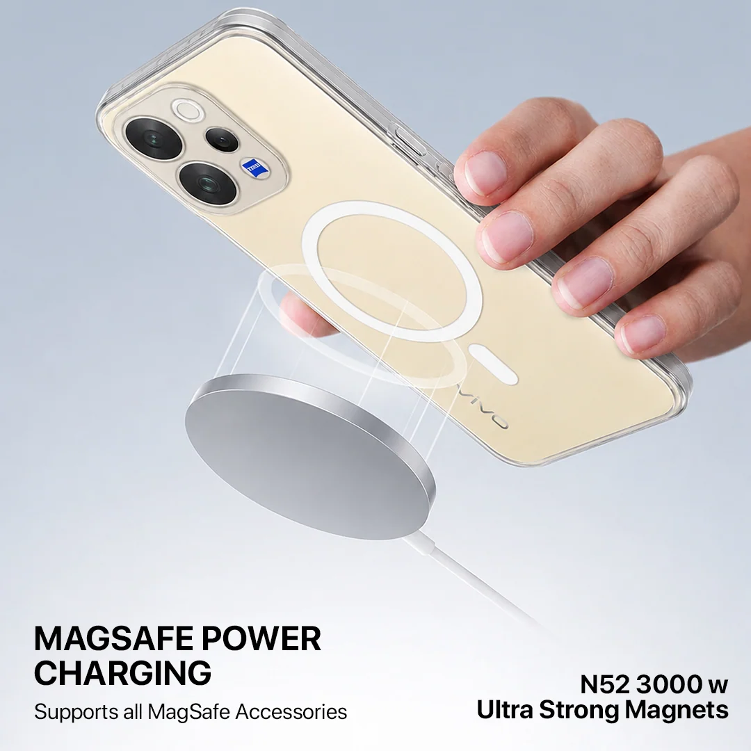 Anti Yellow Magsafe Clear Case - VIVO V70 - Image 3