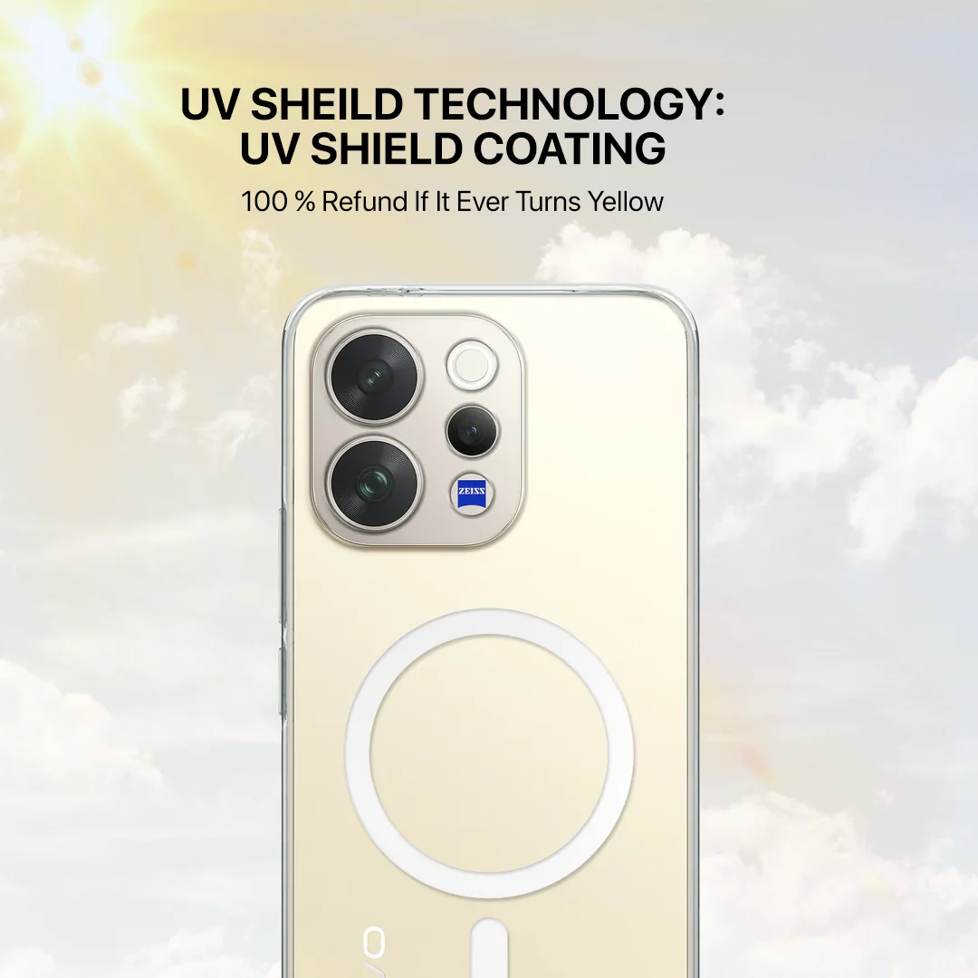 Anti Yellow Magsafe Clear Case - VIVO V70 - Image 4