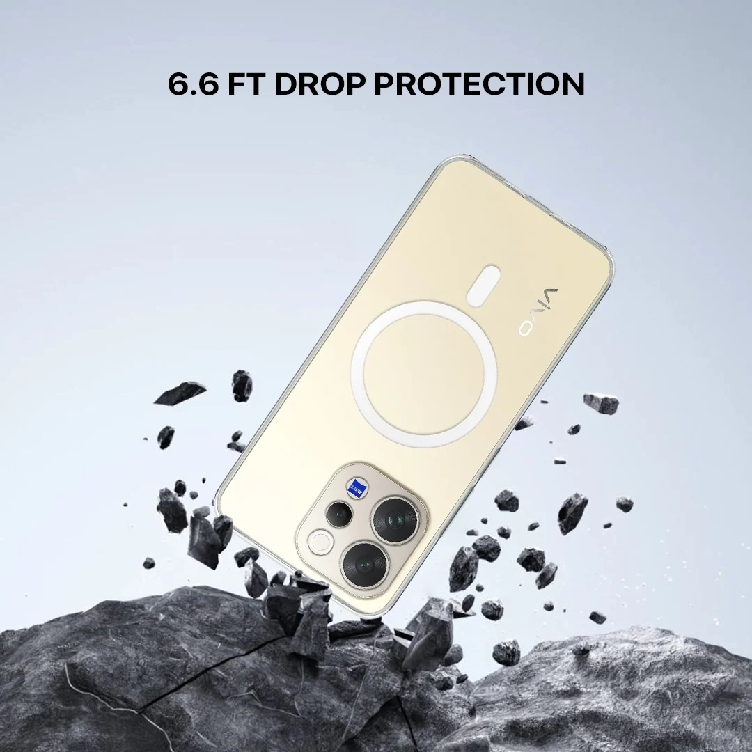 Anti Yellow Magsafe Clear Case - VIVO V70 - Image 5