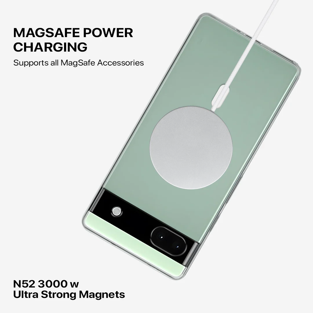 Anti Yellow Magsafe Clear Case - Google Pixel 6A - Image 4