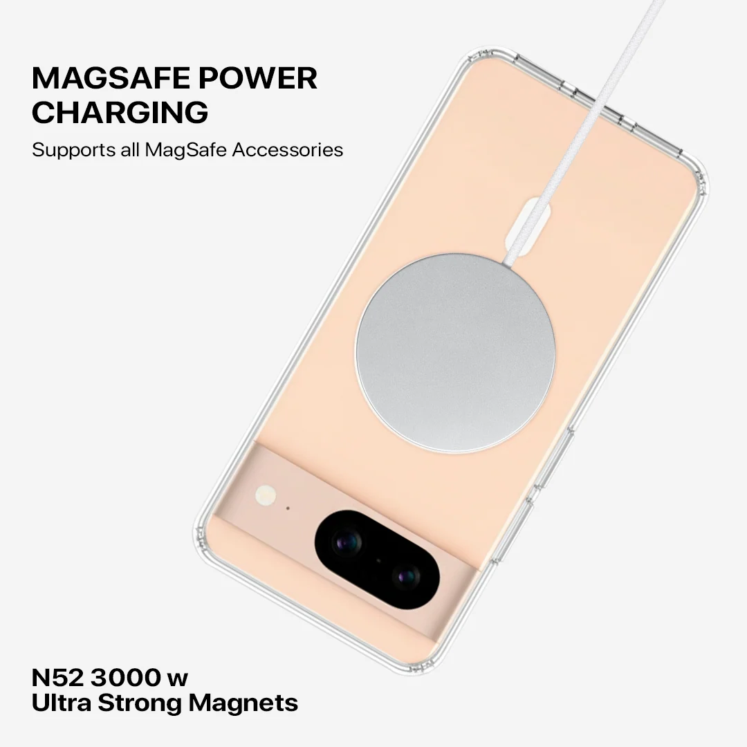 Anti Yellow Magsafe Clear Case - Google Pixel 8A - Image 4