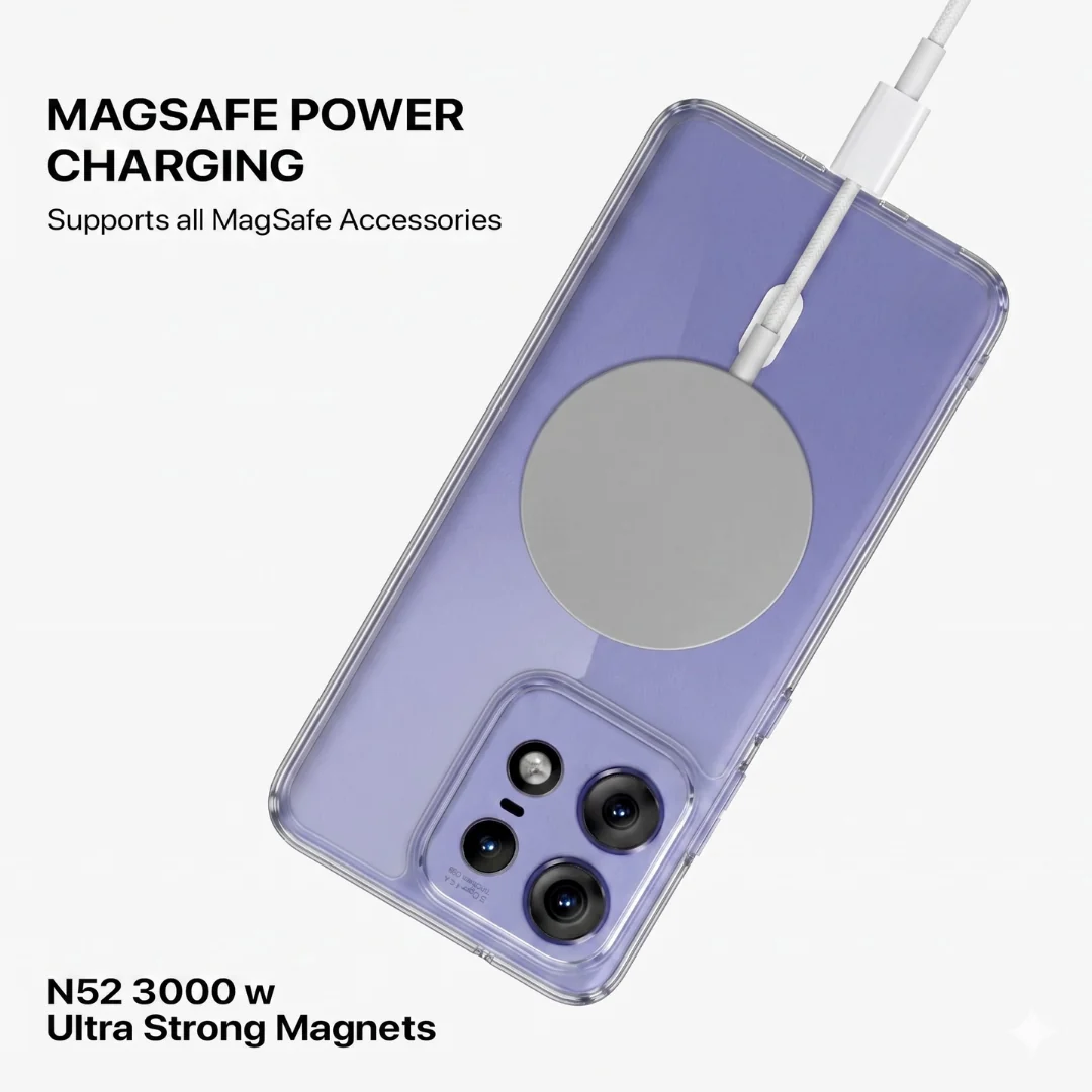 Anti Yellow Magsafe Clear Case - Motorola Edge 50 Pro - Image 4