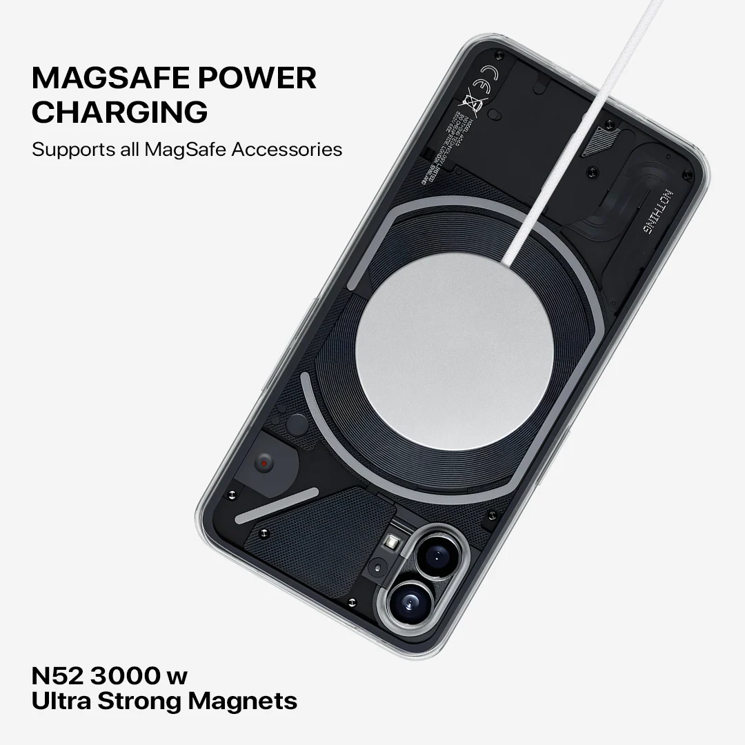 Anti Yellow Magsafe Clear Transparent Case - Nothing (PH 1) - Image 4