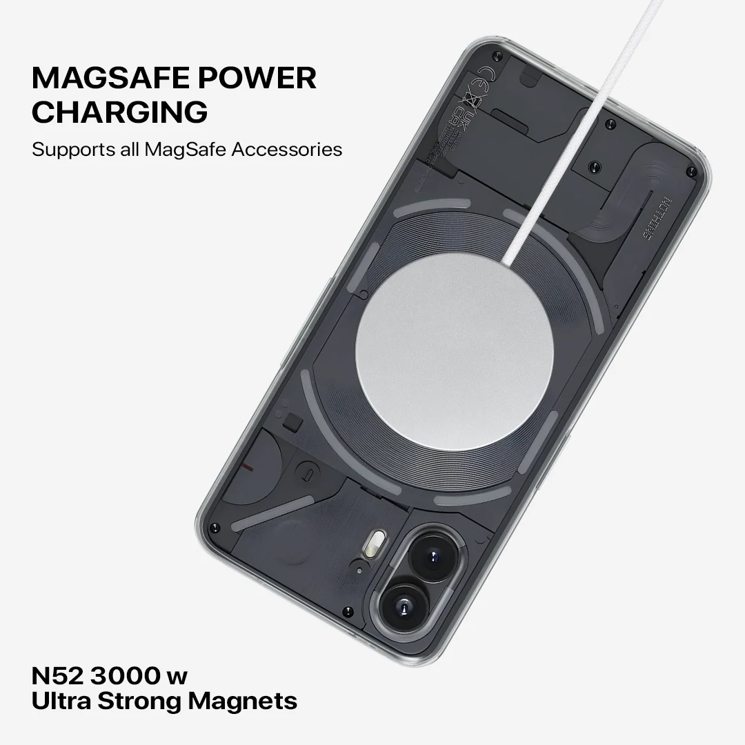 Anti Yellow Magsafe Clear Transparent Case - Nothing (PH 2) - Image 4