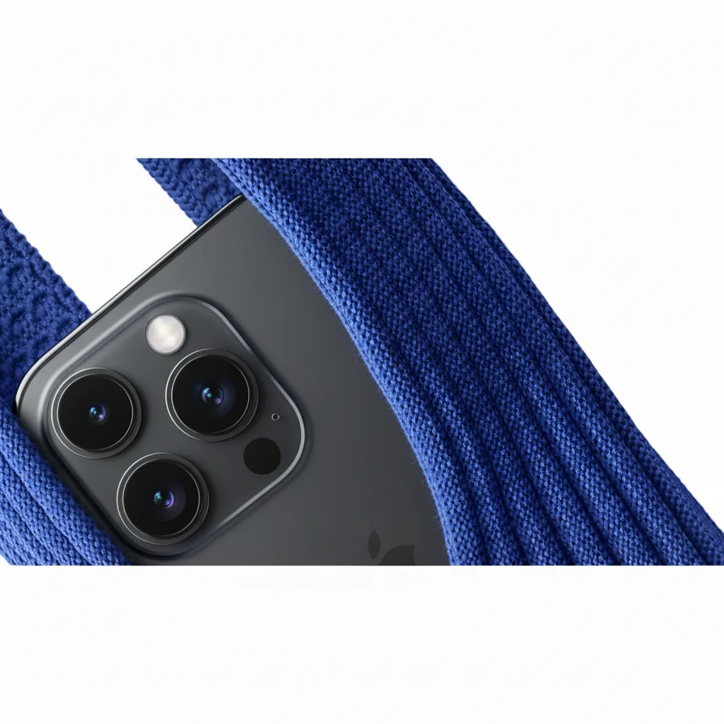 Iphone Pocket 3D Knitted ( Sapphire Blue Long-80 CM) - Image 2