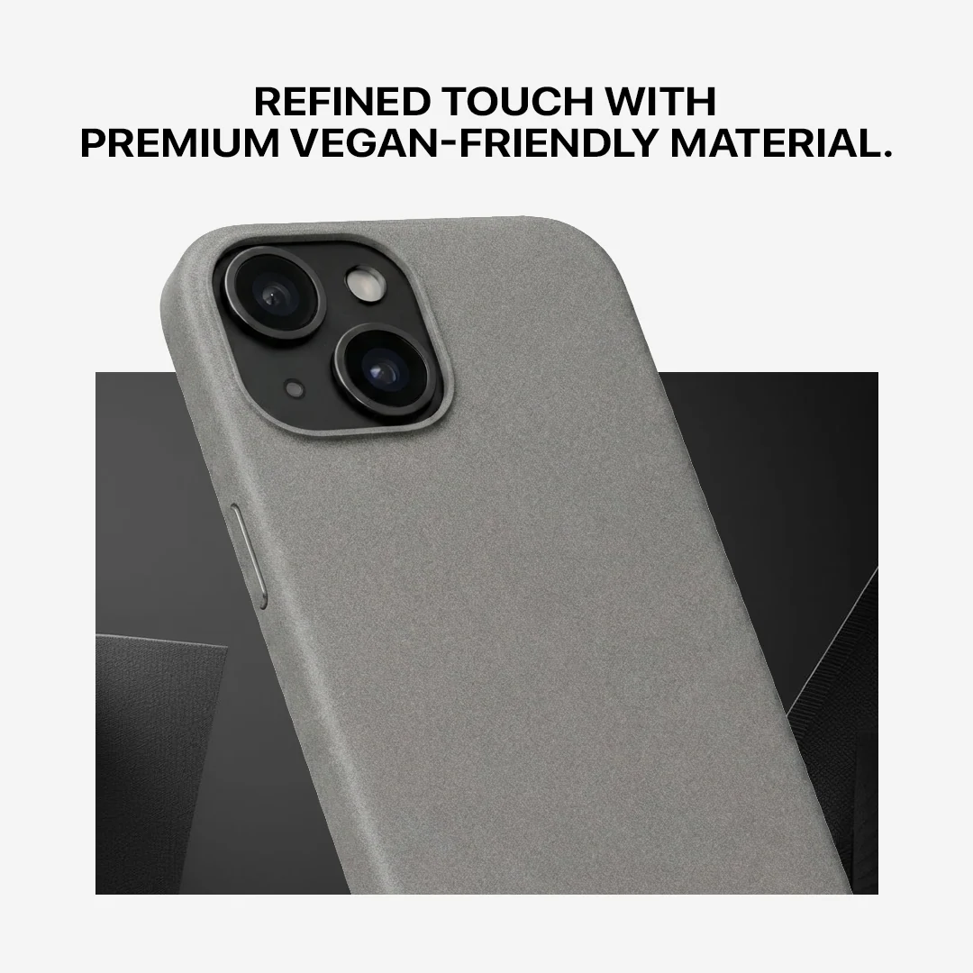 Signature Leather Magsafe Case - Iphone 14 Plus   (Graphite Grey) - Image 5