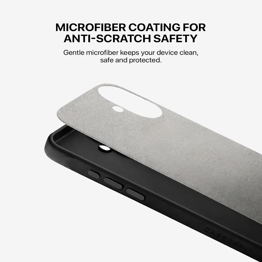 Signature Leather Magsafe Case - Iphone 16  (Graphite Grey) - Image 5