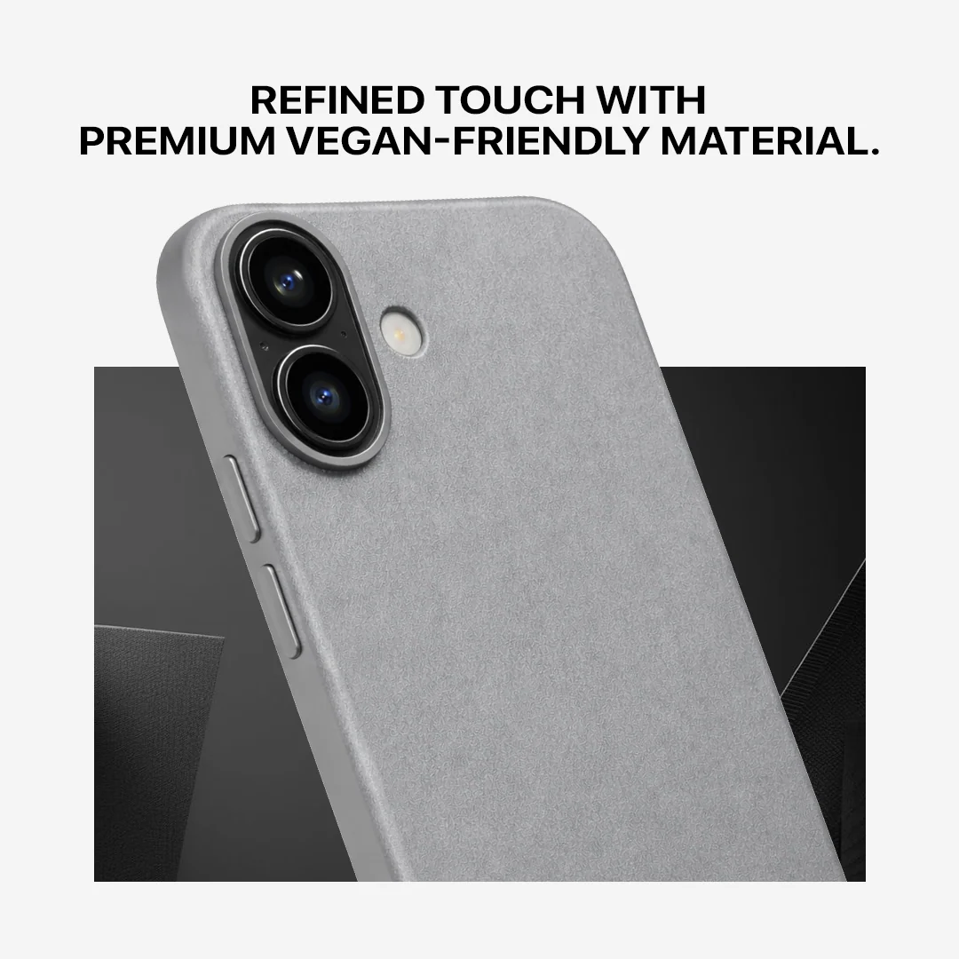 Signature Leather Magsafe Case - Iphone 16 Plus (Graphite Grey) - Image 7