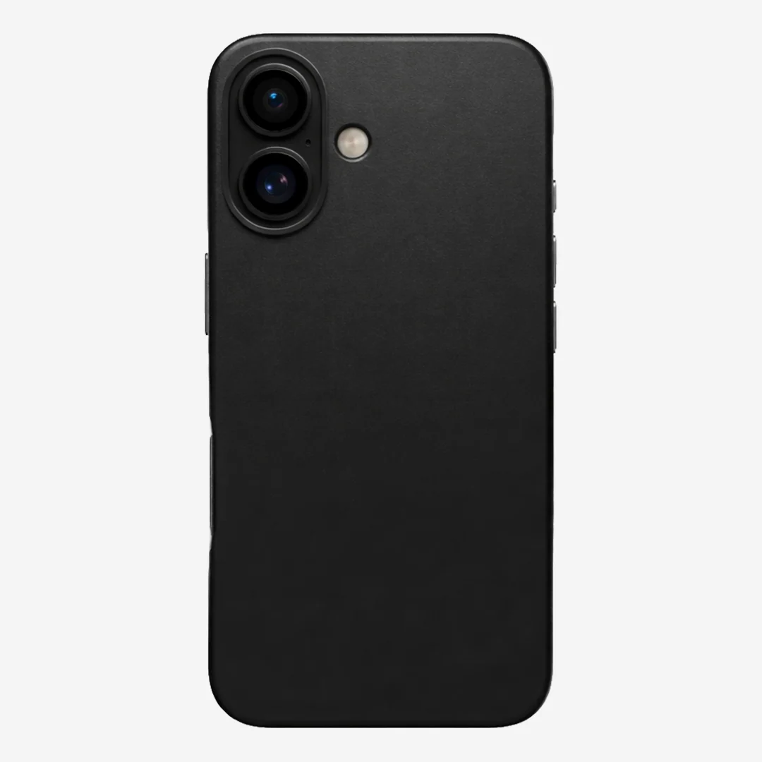 Signature Leather Magsafe Case - Iphone 16 Plus  (Royal Black)