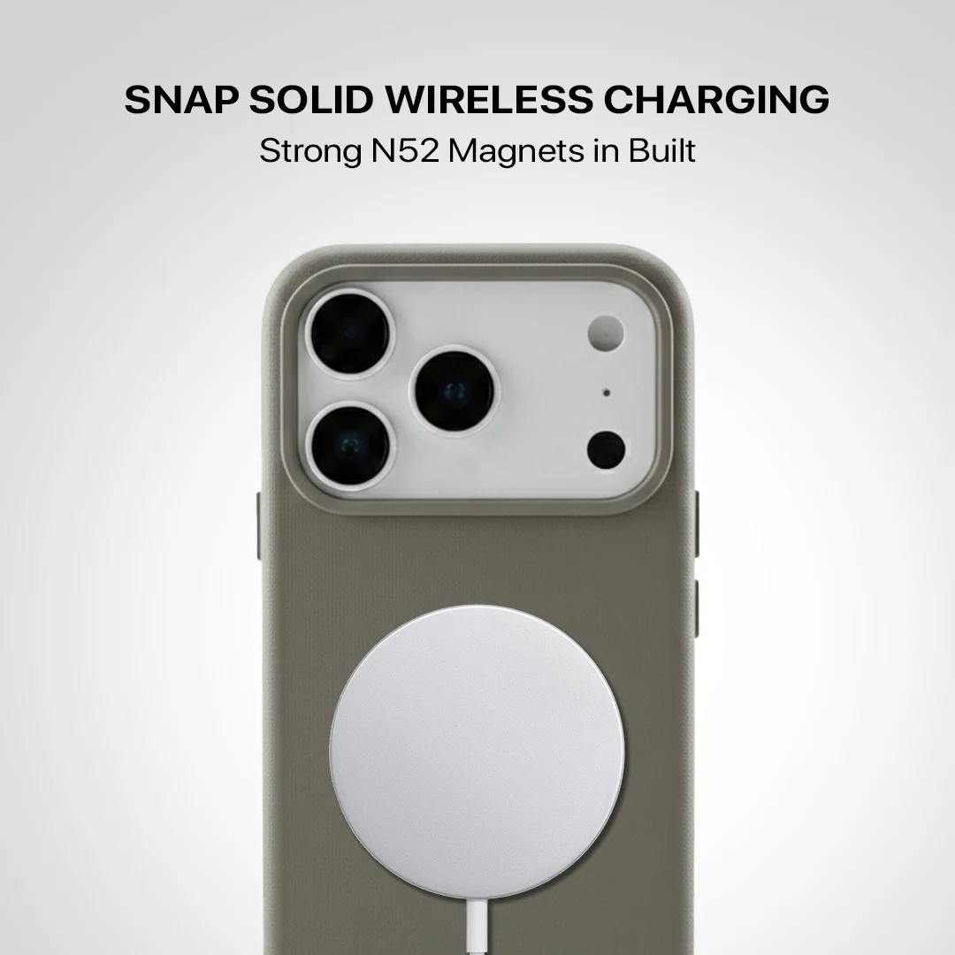 Signature Leather Magsafe Case - Iphone 17 Pro (Graphite Grey) - Image 7