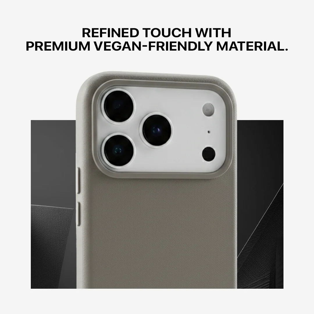 Signature Leather Magsafe Case - Iphone 17 Pro (Graphite Grey) - Image 5