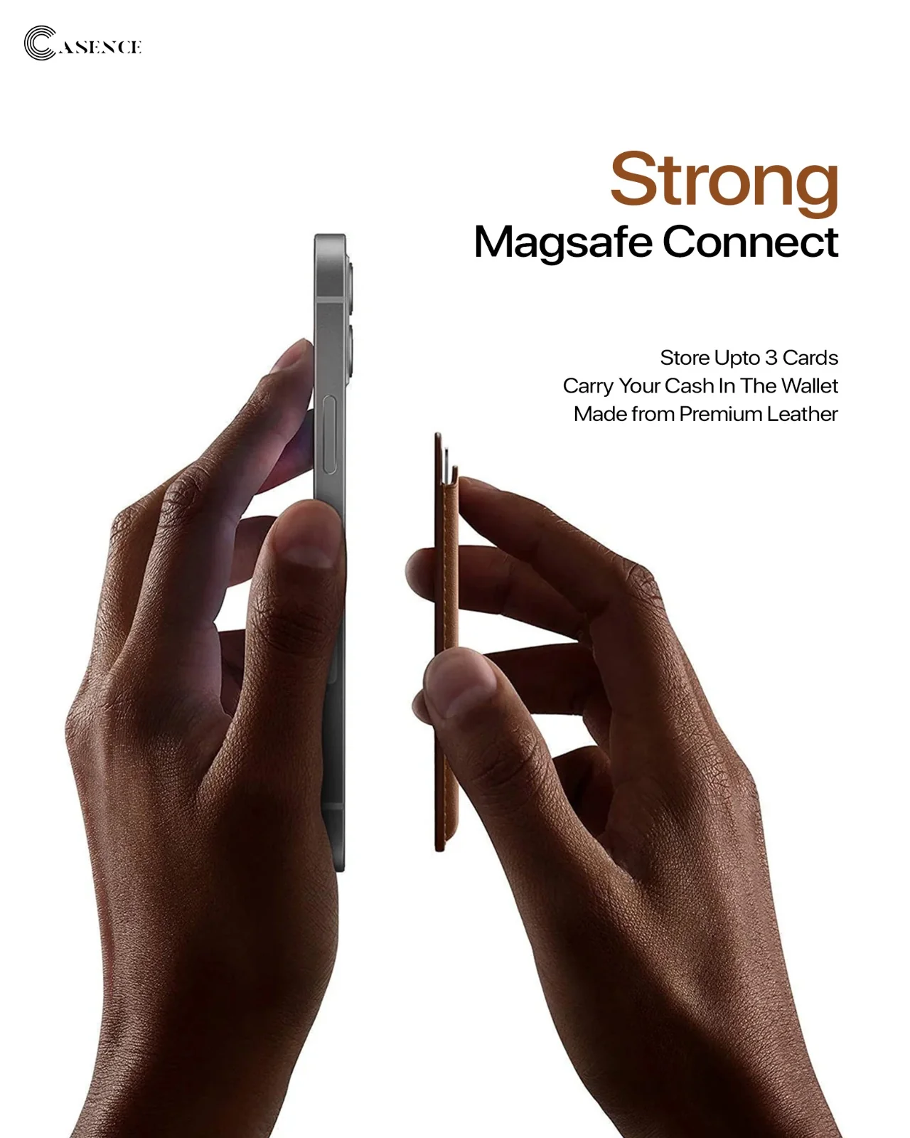 Signature Leather Magsafe Wallet for Iphone (Deep Blue) - Image 4